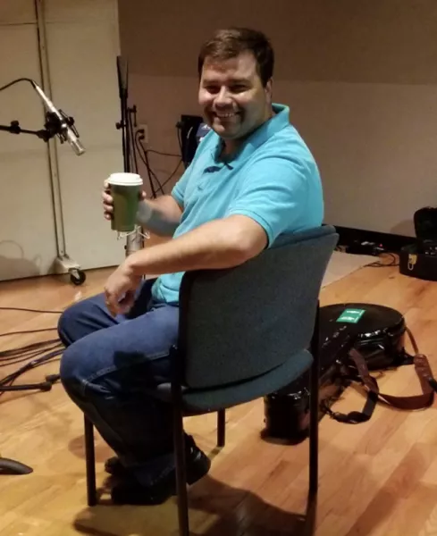 In the studio recording for Tricia Eaves