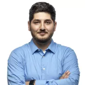 A man looking into the camera