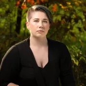 A person looking into the camera