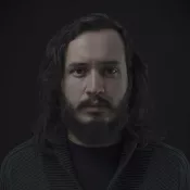 A man looking into the camera