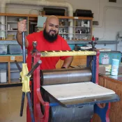 A man smiling into the camera
