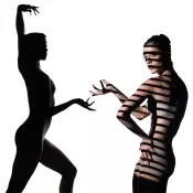 Dancer and silhouette 