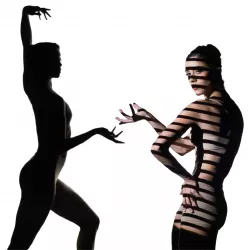 Dancer and silhouette 
