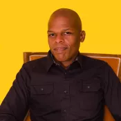 A man looking into the camera
