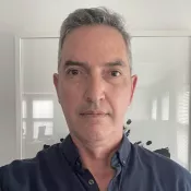 A man looking into the camera