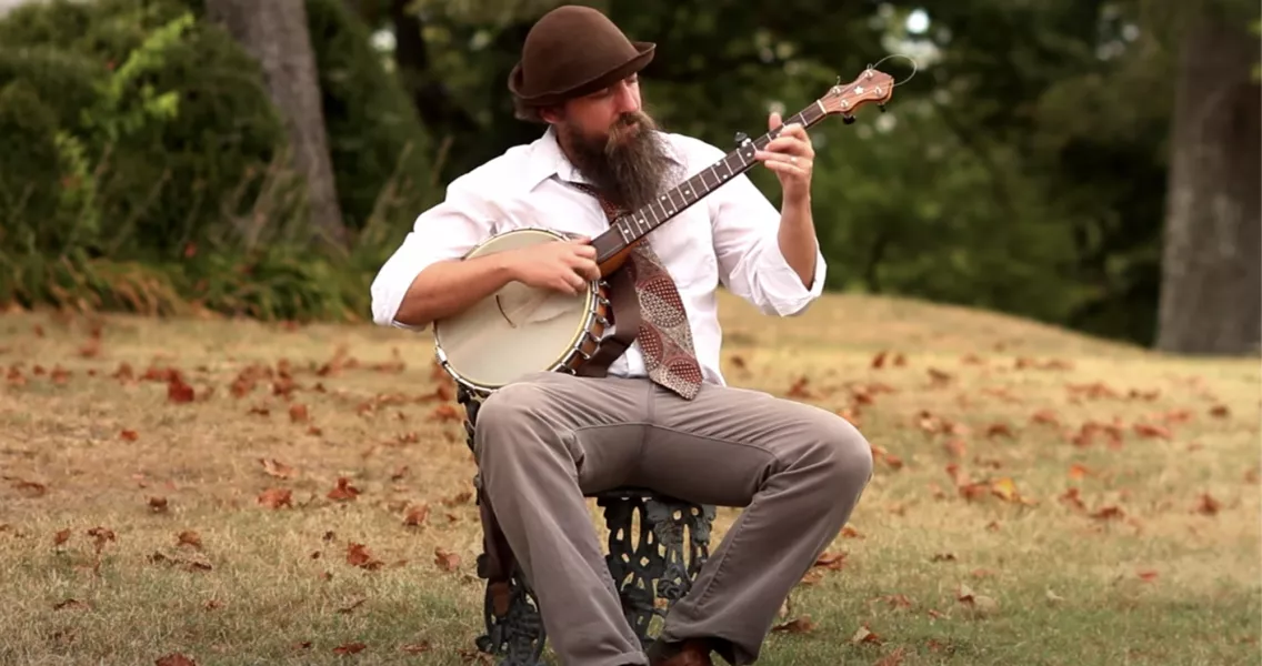 Downer performing outdoors