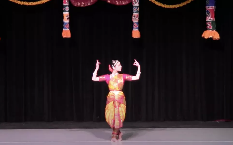 Murthy performing onstage