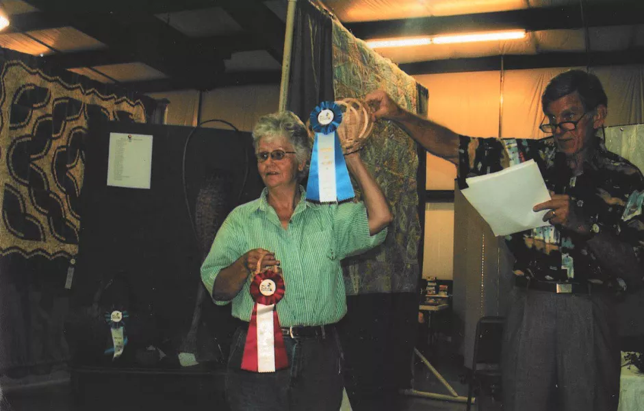 Charlene wins a ribbon